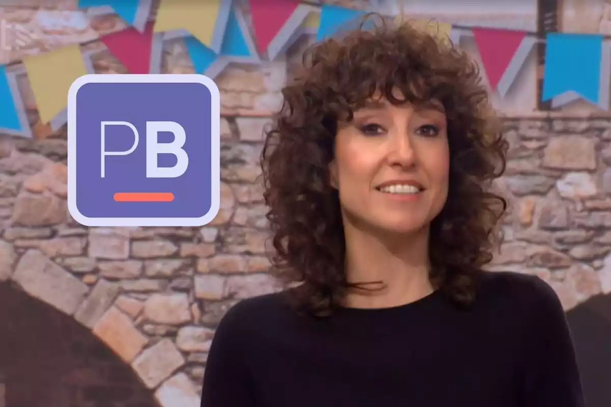 Montaje de Agnès Marqués con el logotipo de Planta Baja en TV3
