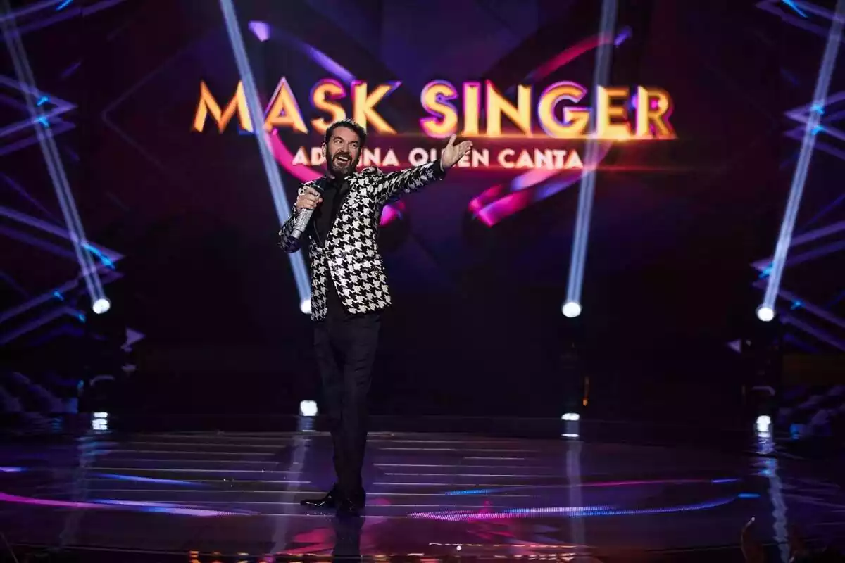 Arturo Valls en el plató de 'Mask Singer' durante el programa emitido el pasado miércoles, 21 de junio de 2023