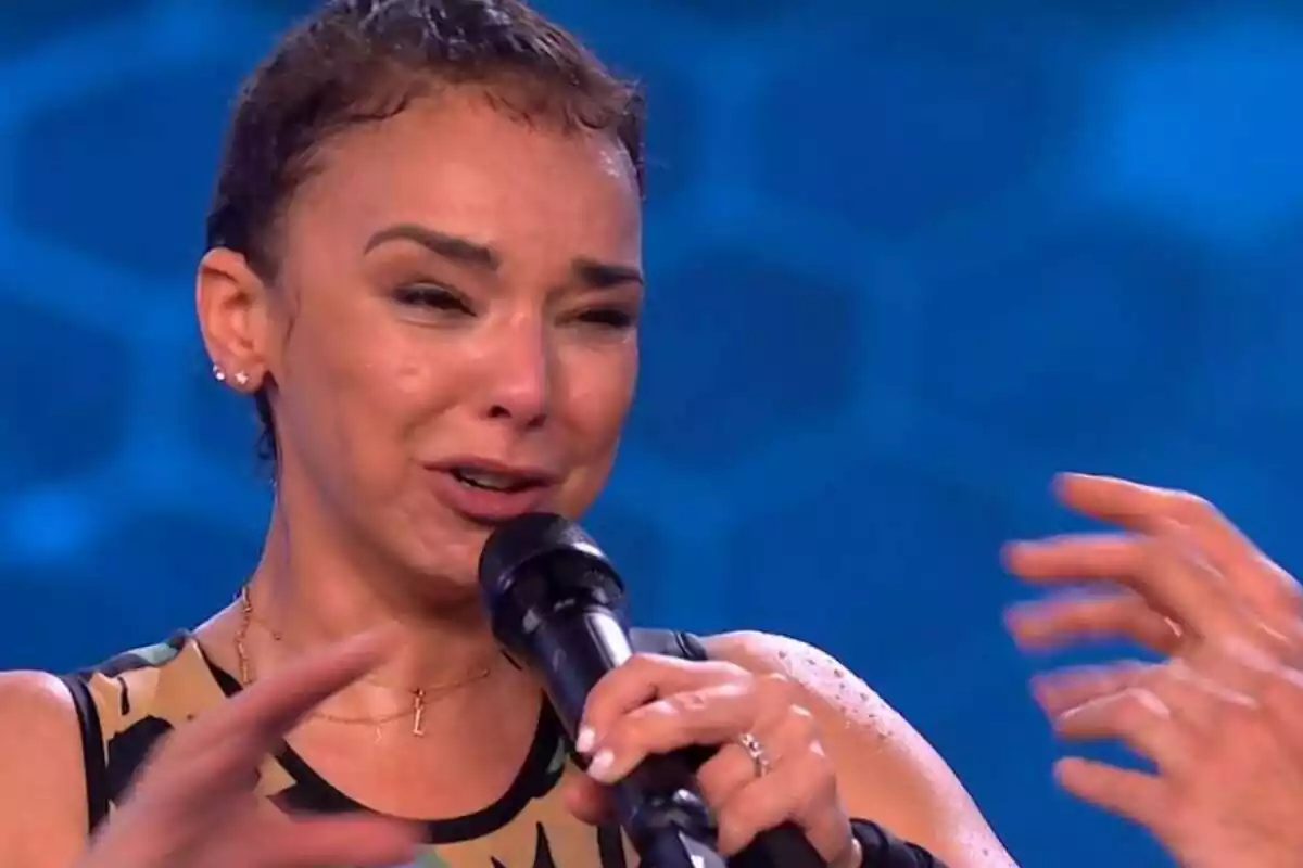 Captura de Chenoa llorando en El Desafío de Antena 3