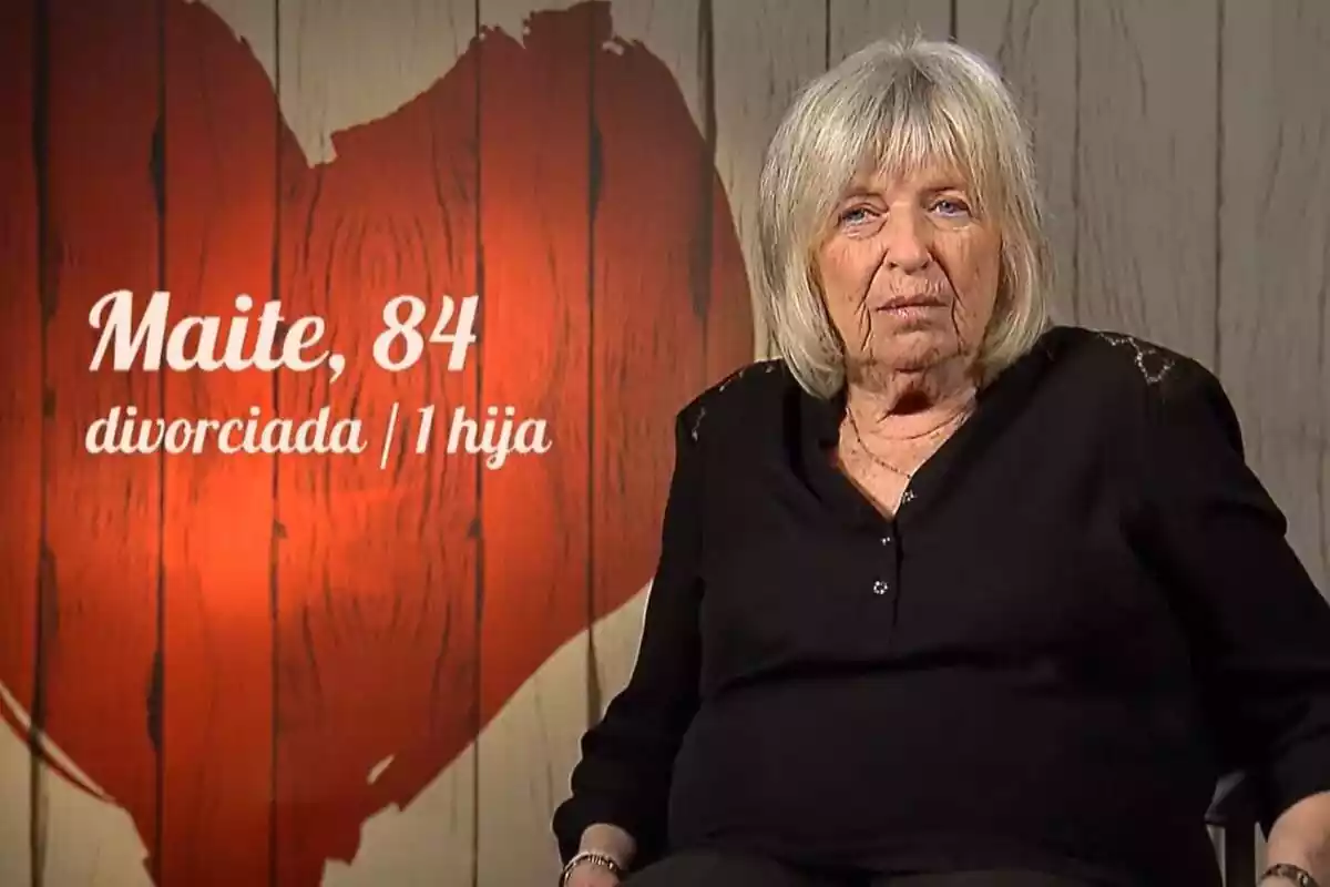 Captura de Maite, una soltera de 84 años de First Dates