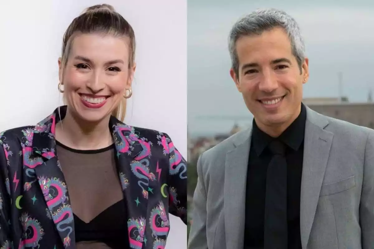 Montaje de Eva Soriano y Oriol Nolis como presentadores del Orgullo de RTVE