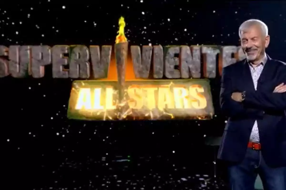 Captura de Carlos Sobera durante en el anuncio de Supervivientes: All Stars