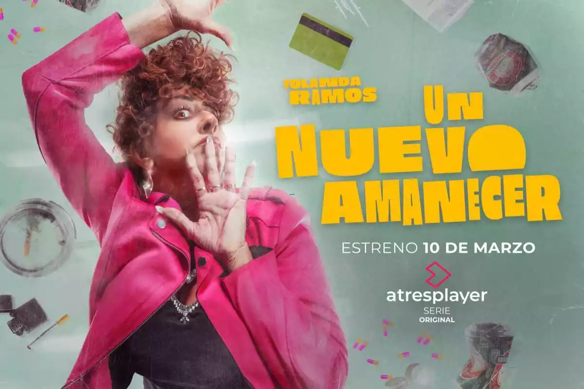 Cartel de Un nuevo amanecer, la nueva serie de atresplayer protagonizada por Yolanda Ramos